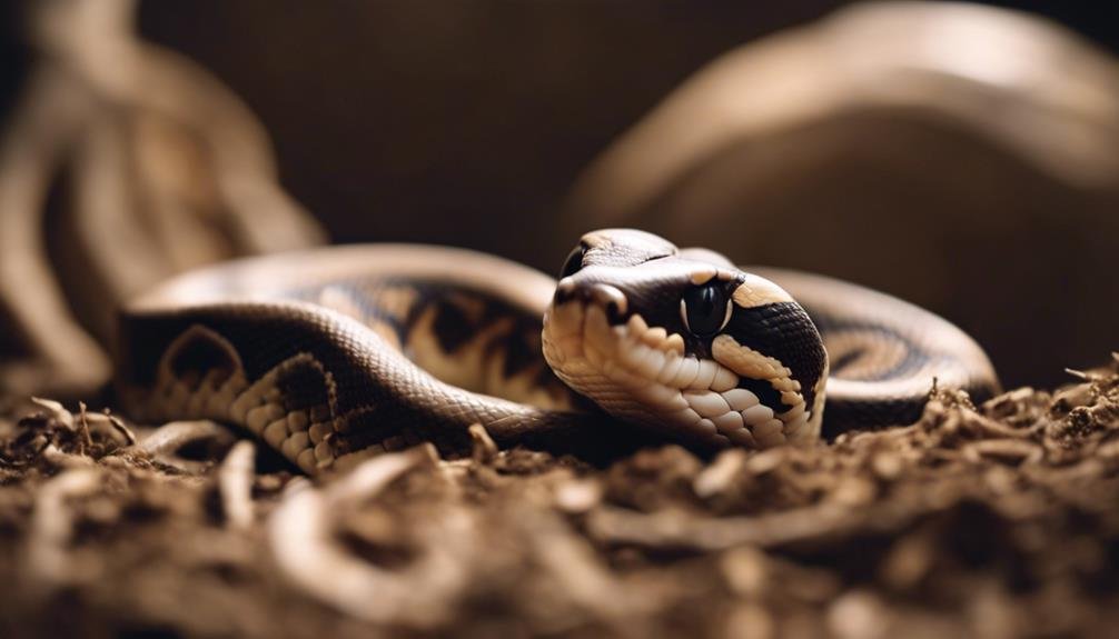 ball pythons may burrow