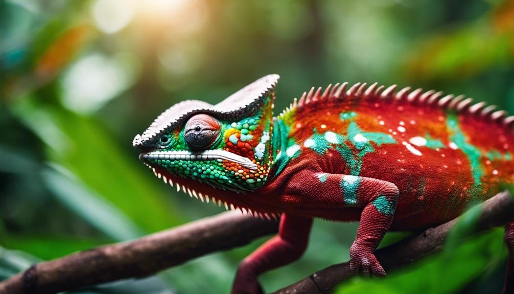 chameleons change color