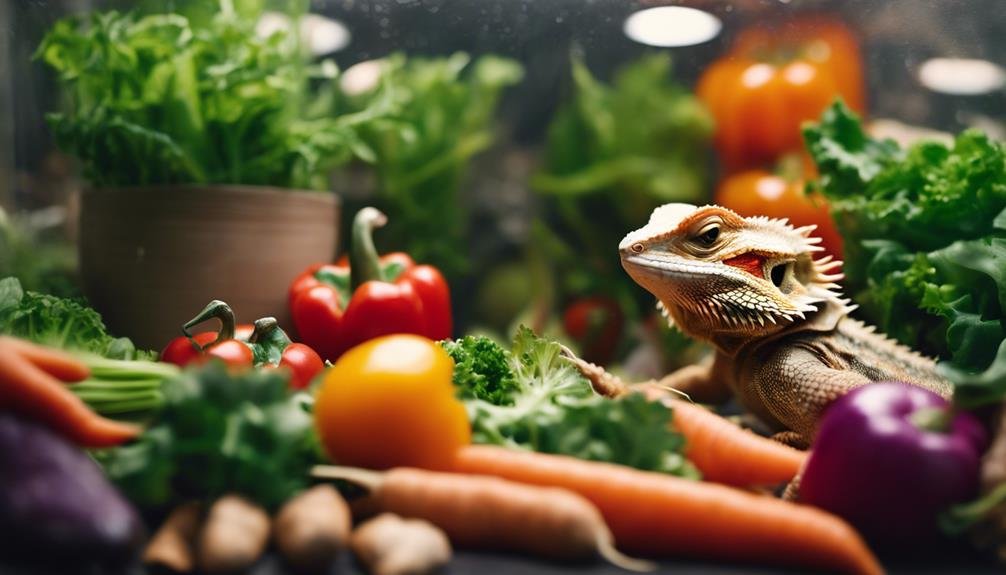 feeding bearded dragons vegetables