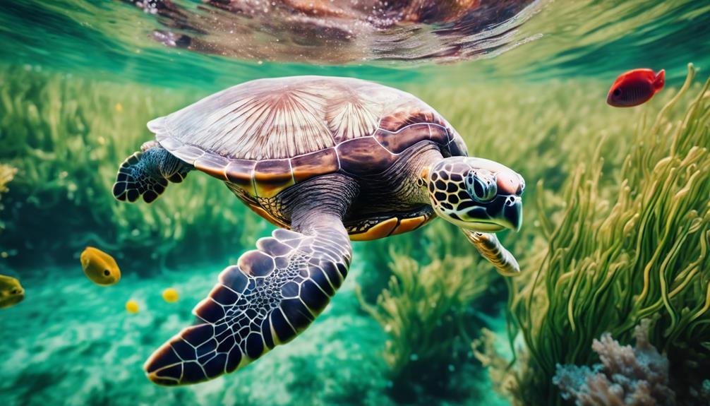 green sea turtle diet
