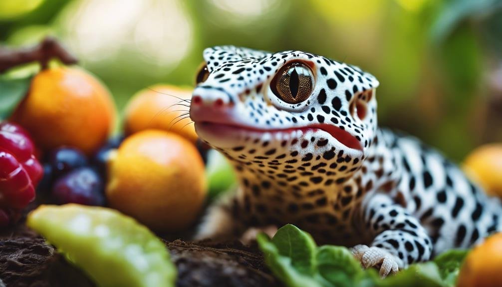 leopard geckos and fruit