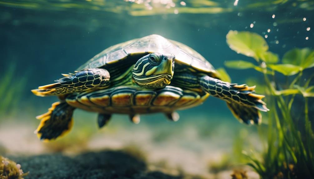 pet turtle swimming skills