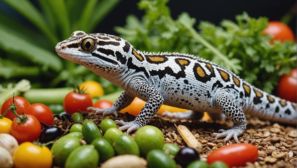 feeding a leopard gecko