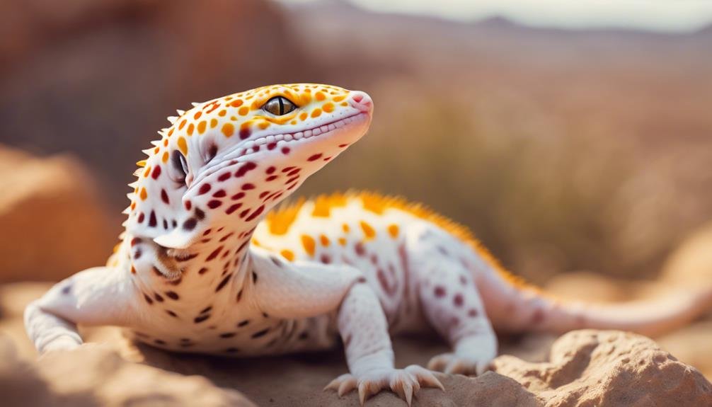 unique albino leopard gecko