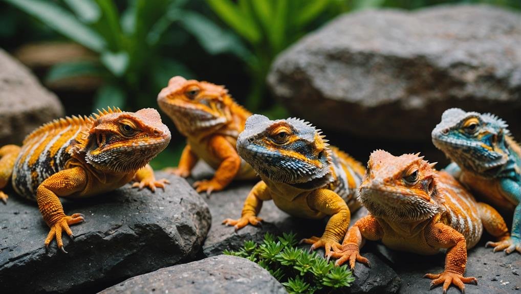 variety of bearded dragons