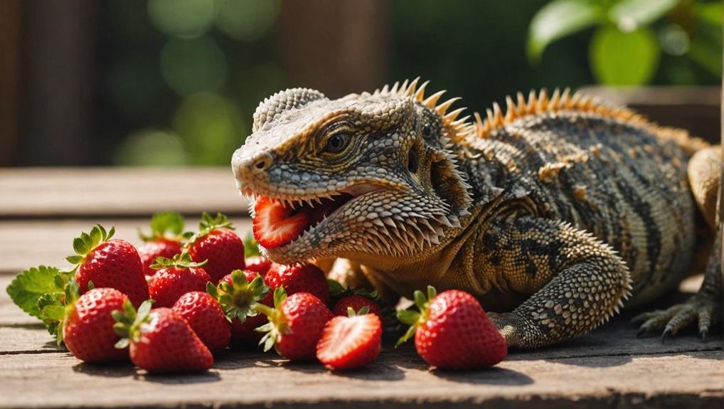 bearded dragons and strawberries