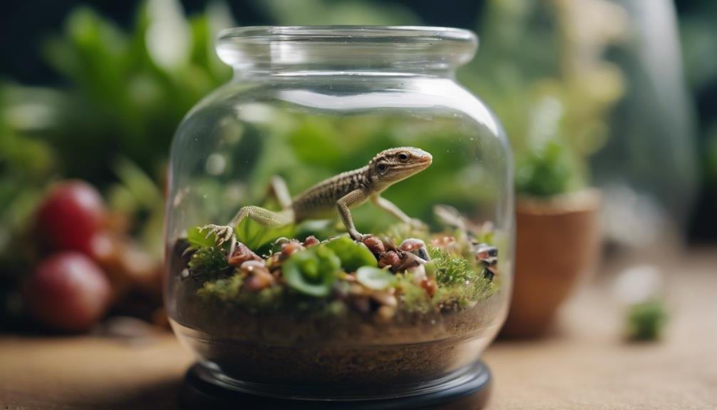 feed young lizard properly