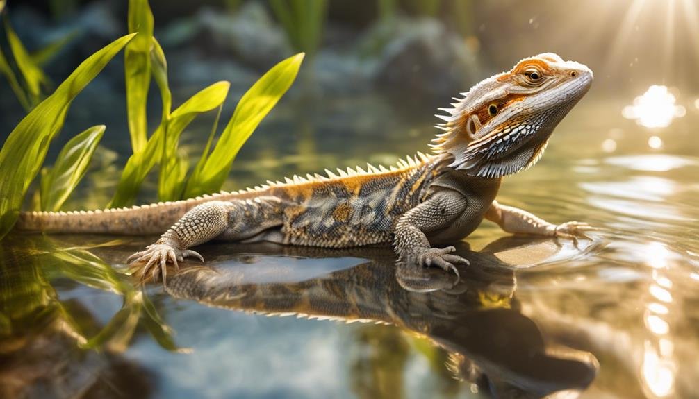 bearded dragons can swim