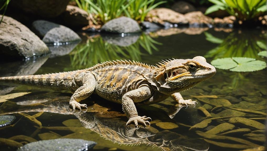 bearded dragons cannot swim